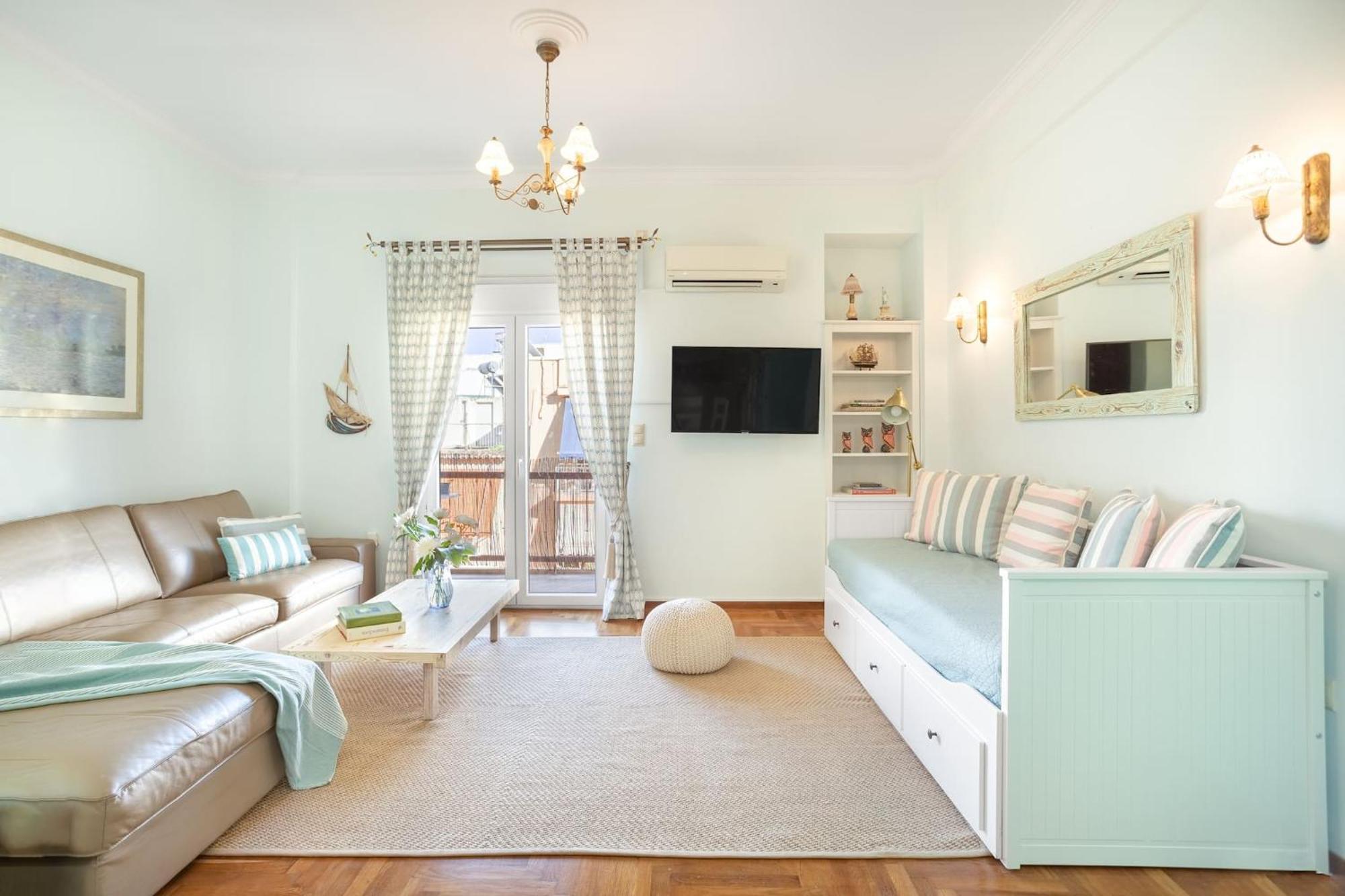 Bright, Calming Retreat With A Balcony Near Metro! Lejlighed Athen Eksteriør billede