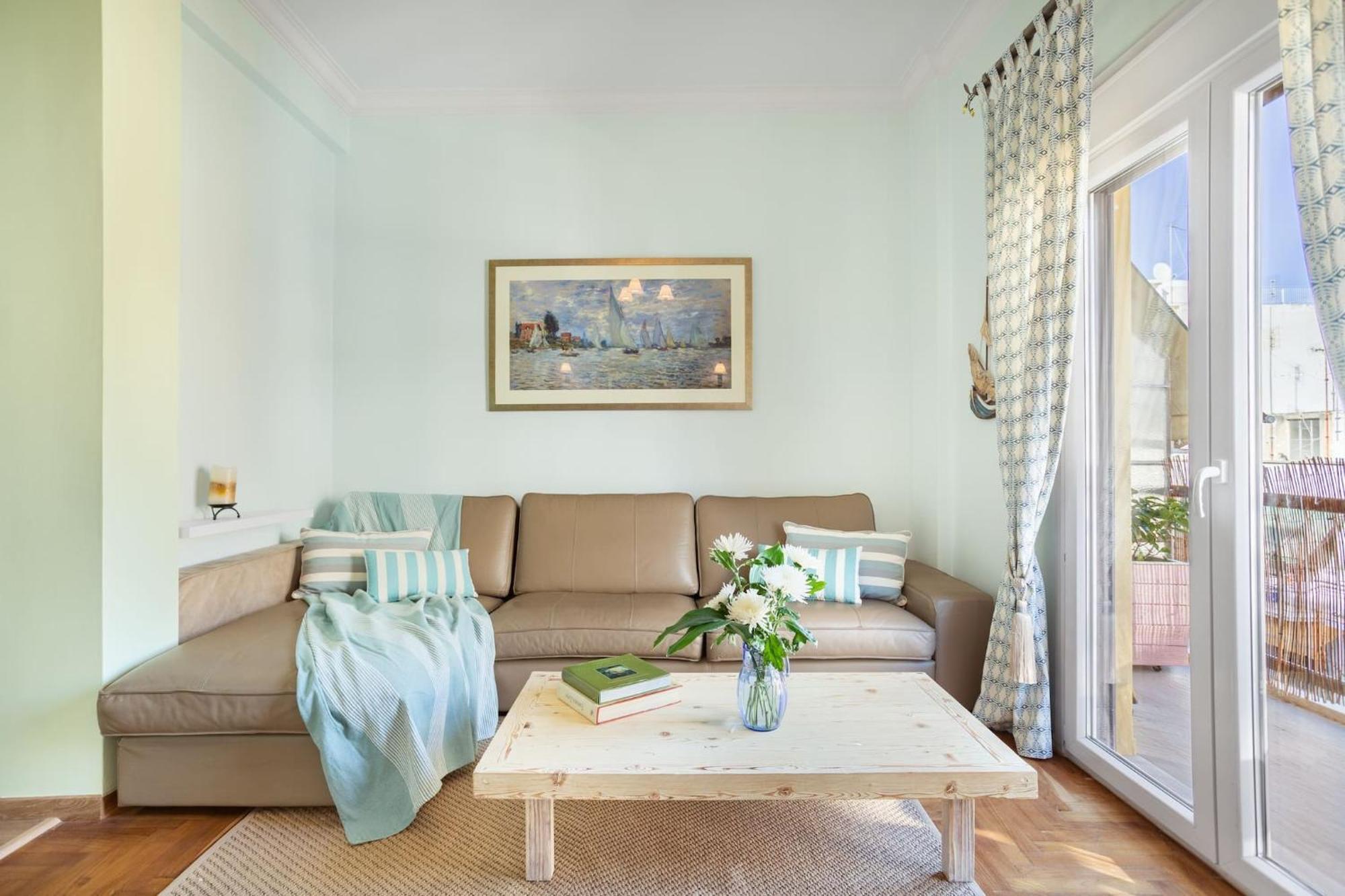 Bright, Calming Retreat With A Balcony Near Metro! Lejlighed Athen Eksteriør billede